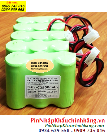 Pin sạc 3.6v-C2500mAh, Pin sạc NiMh 3.6v-C2500mAh, Pin sạc GREPOW 3.6v-C2500mAh chính hãng 